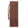 Christian Art Gifts - Bookmark Faux Leather Brown Soar On Wings Isa. 40:31
