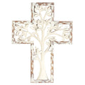 Dicksons - WHITE TREE RESIN WALL CROSS 10.25"