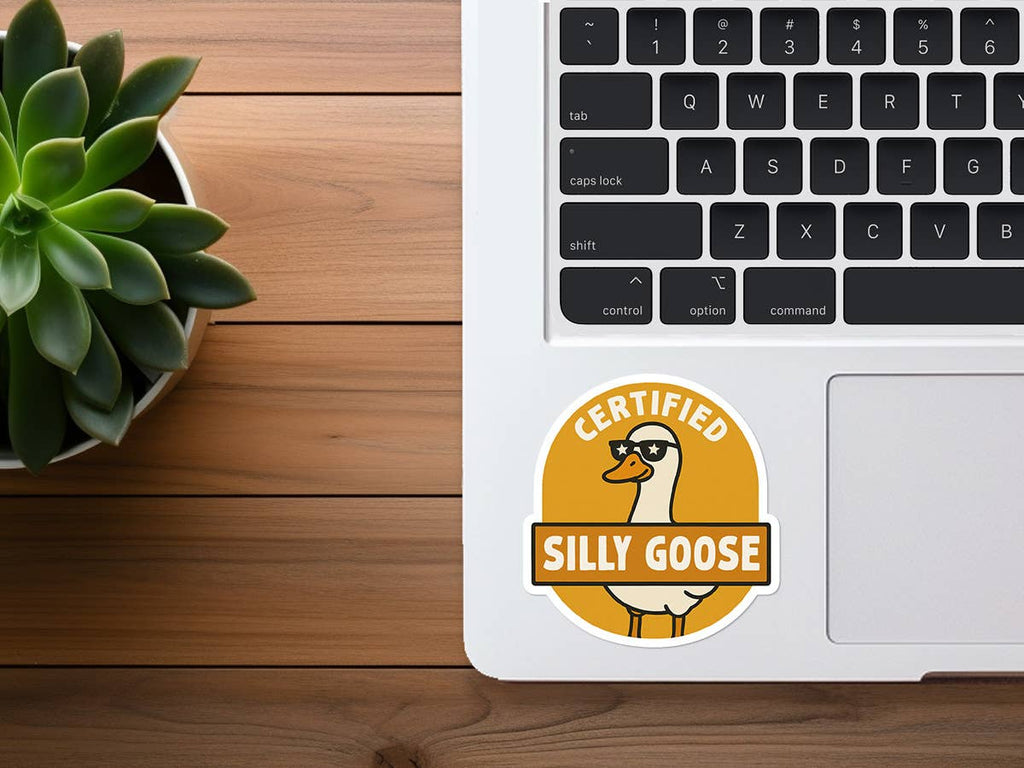 Missional Merch - Certified Silly Goose | Funny Silly Goose Sticker | Vinyl