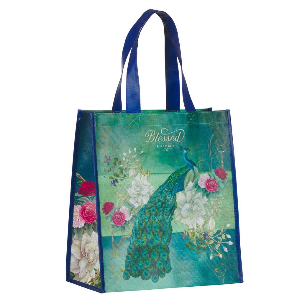 Christian Art Gifts - Tote Blessed Jer. 17:7