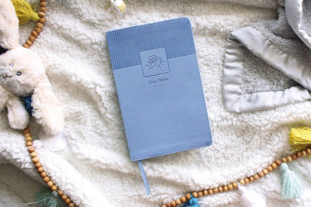 HarperCollins Christian Publishing - NIV Baby Gift Bible Leathersoft Blue (Keepsake Edition)