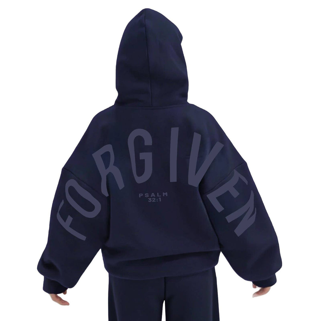 Rosa Clothing - FORGIVEN Printed Oversized Hooded Sweatshirt