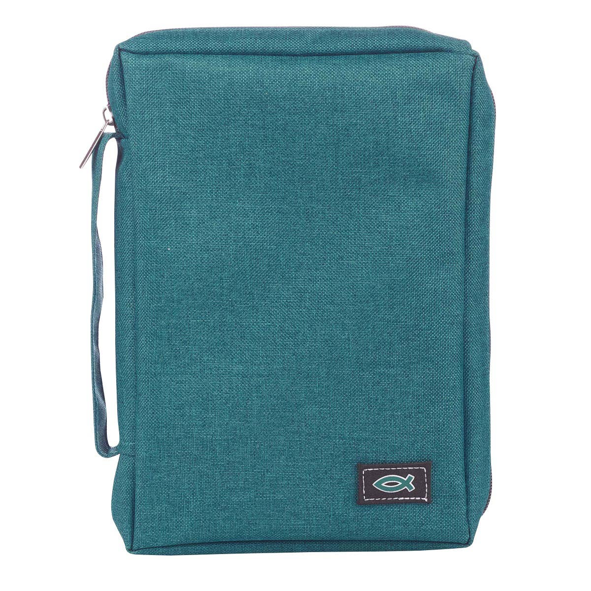 Christian Art Gifts - Bible Cover Value Teal Ichthus Patch