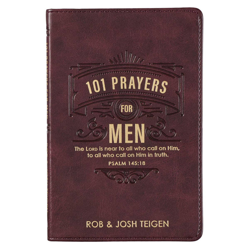 Christian Art Gifts - 101 Prayers for Men Faux Leather