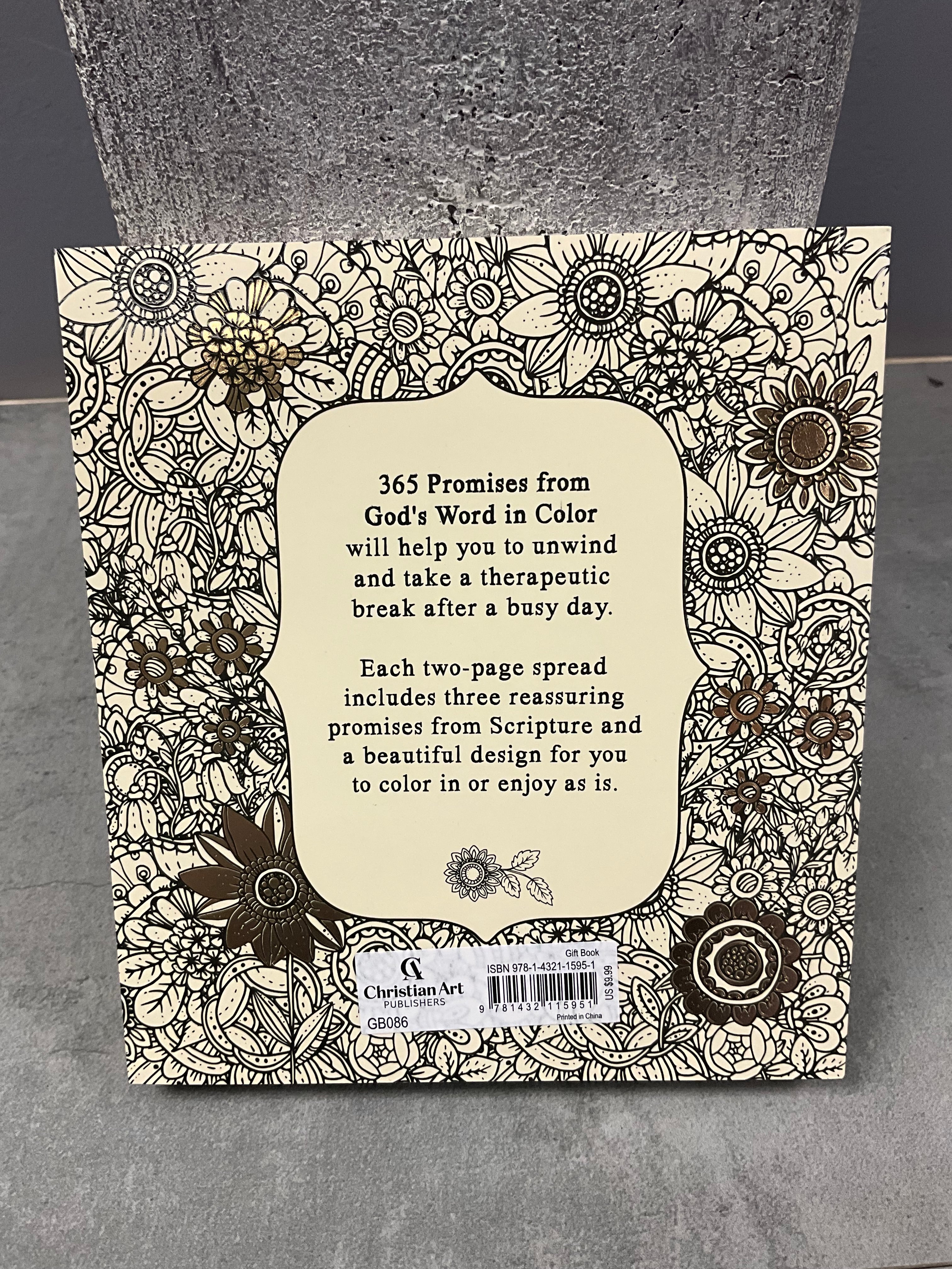 Coloring Devotional 365 Promises God’s Word in color