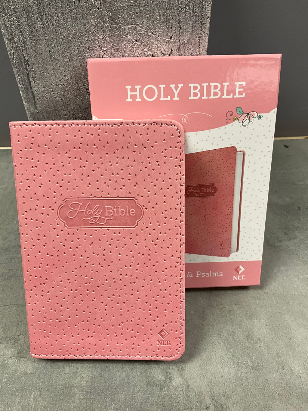 Bible NLT Infant NEW Test Fox Leather Pink