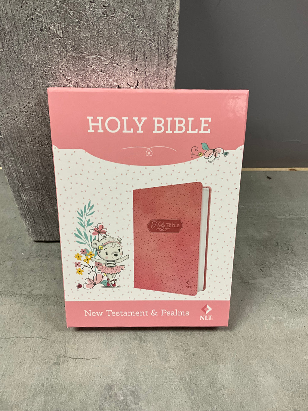 Bible NLT Infant NEW Test Fox Leather Pink