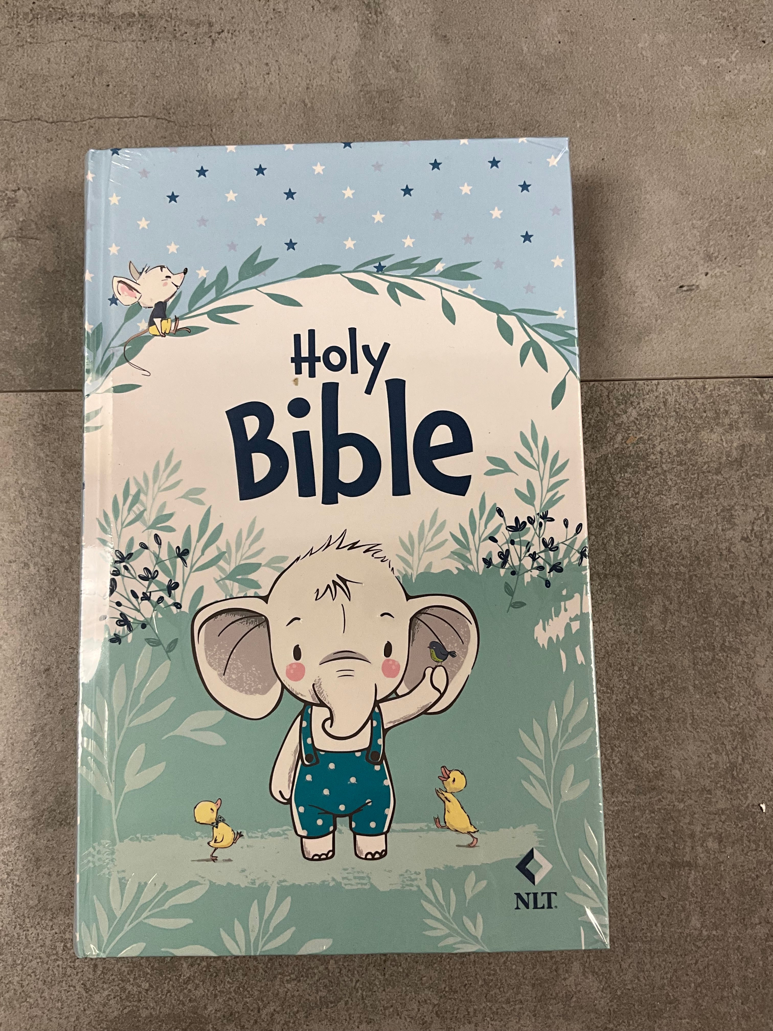Bible NLT Infant Hardcover Blue