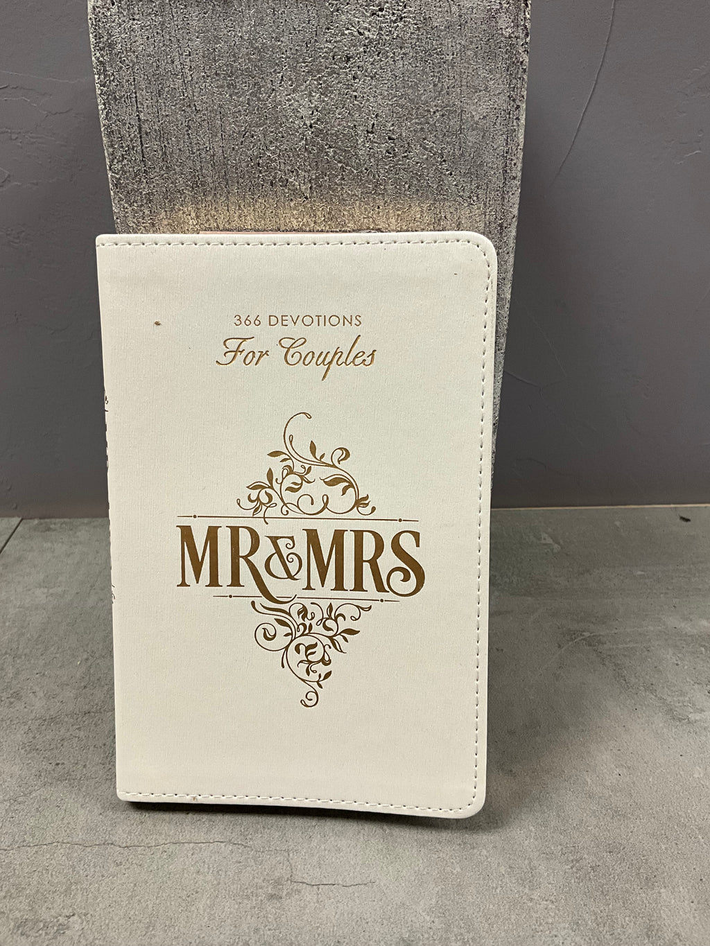 Devotional for MR. & Mrs. white Faux Leather
