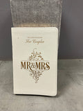 Devotional for MR. & Mrs. white Faux Leather