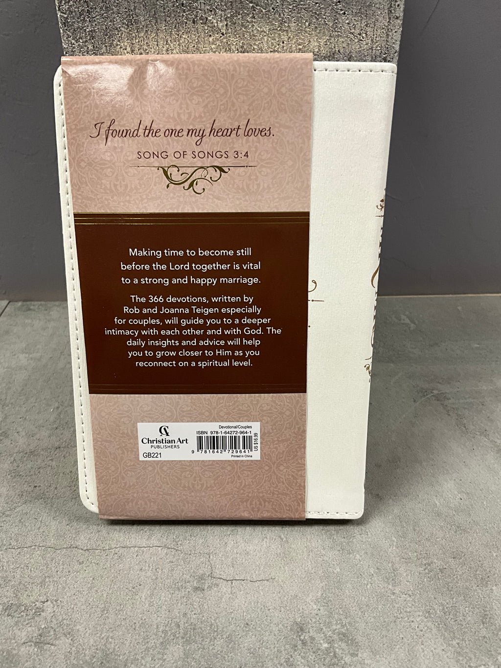 Devotional for MR. & Mrs. white Faux Leather
