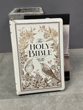 KJV Thinline LP Faux Leather white with Gold Zipper
