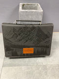 Bible Cover Classic Grey Be Strong and Coragous