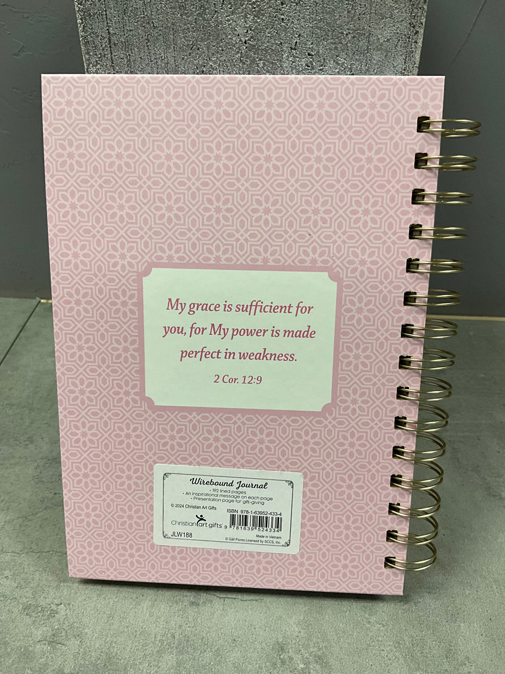 Journal Spiral Bound Pink My Grace