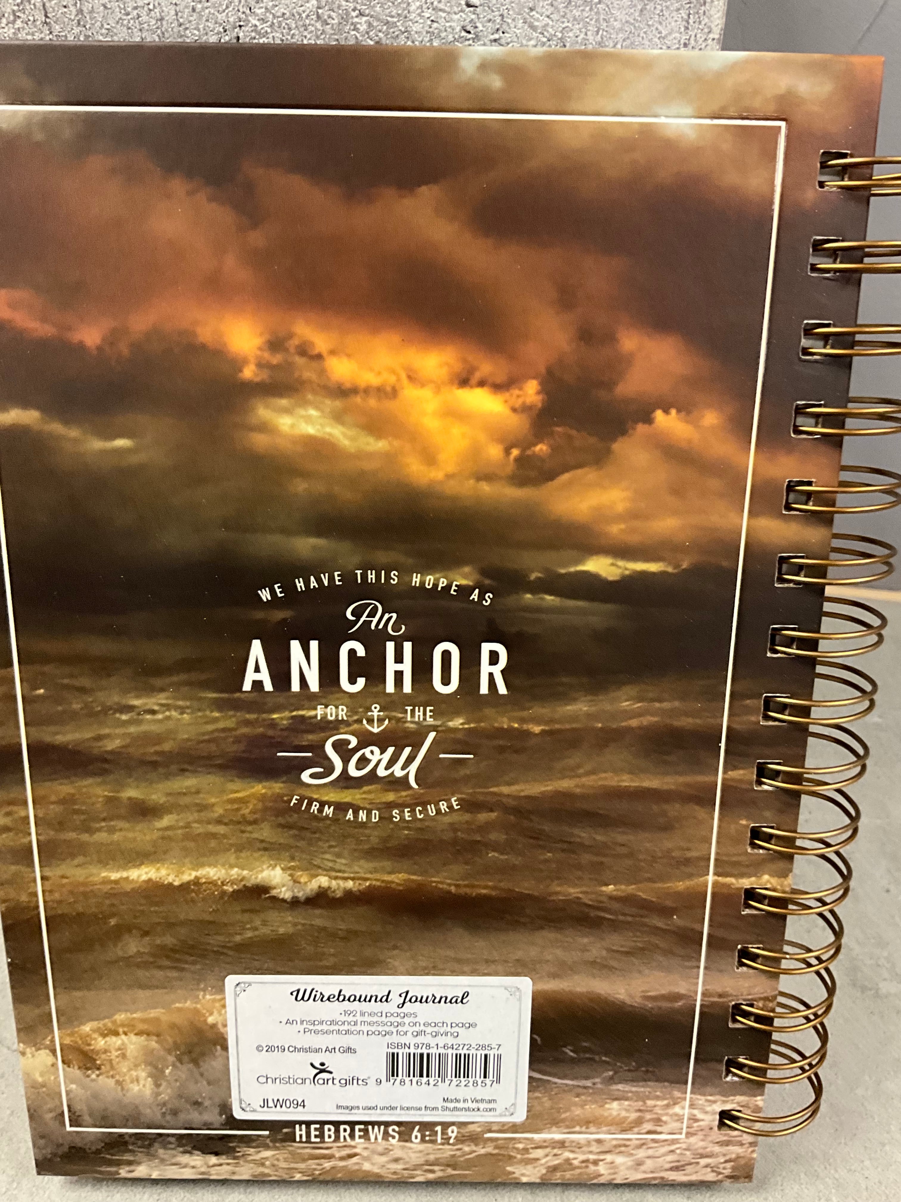 Journal Spirial Bound Ocean Anchor for the Soul