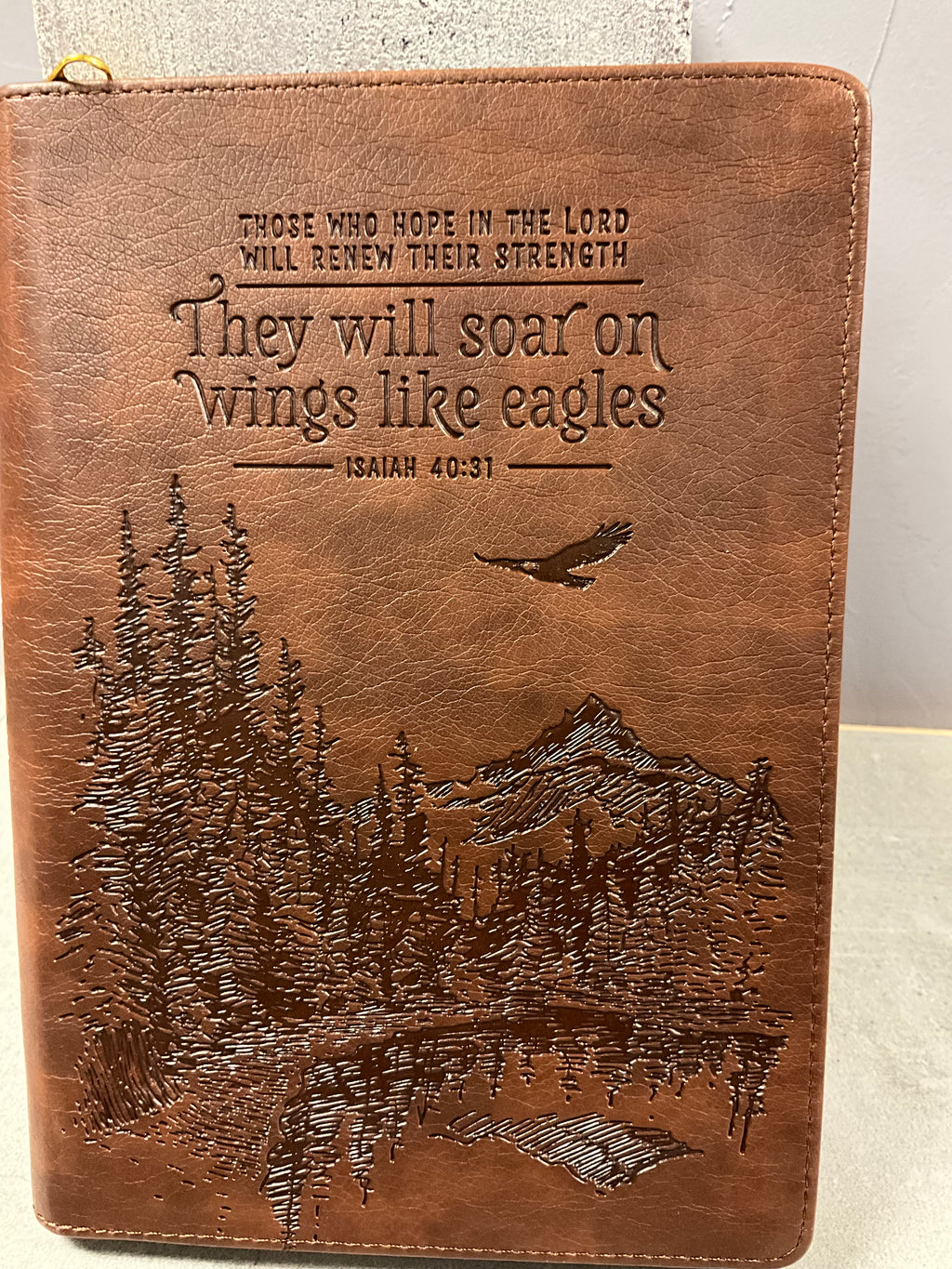 Journal Classic Zip Brown They Will Soar Isa. 40:31