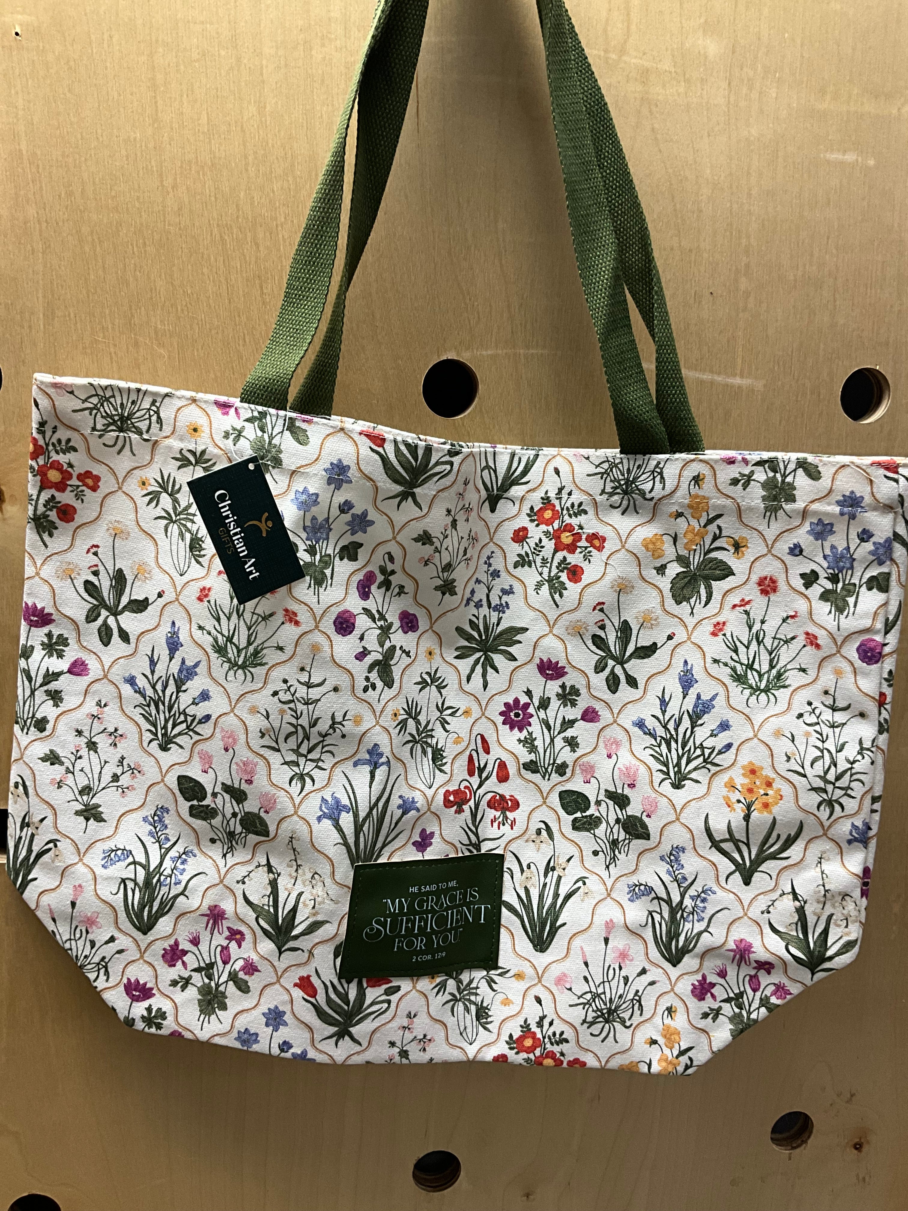Tote Bag Canvas My Grace is Sufficient For you