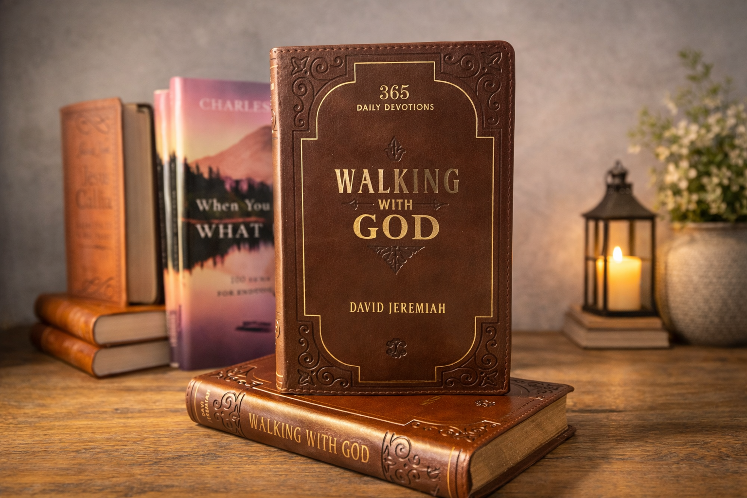 Devotional Walking with God Faux Leather