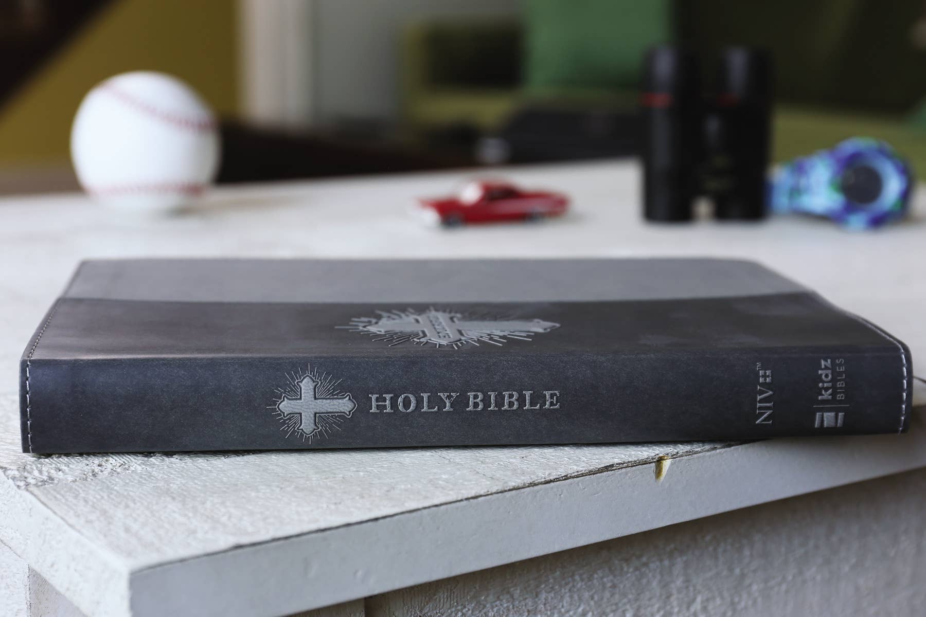 HarperCollins Christian Publishing - NIV Bible for Kids, Leathersoft, Gray