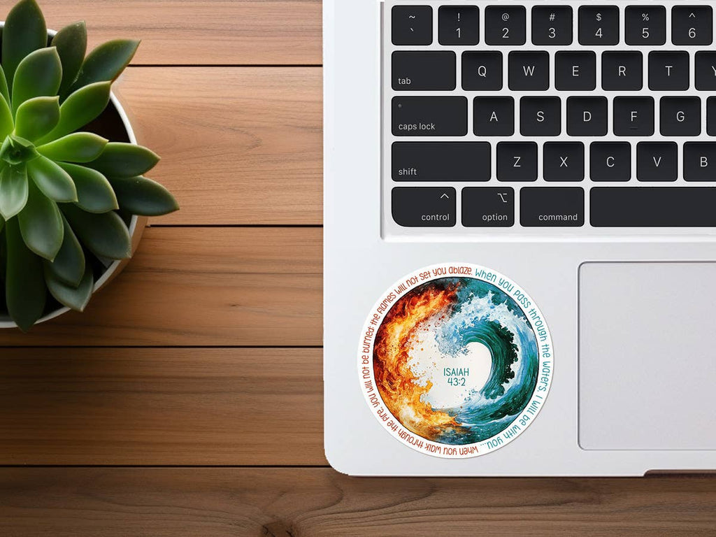 Missional Merch - Isaiah 43:2 | When You Pass Through The Waters | Sticker