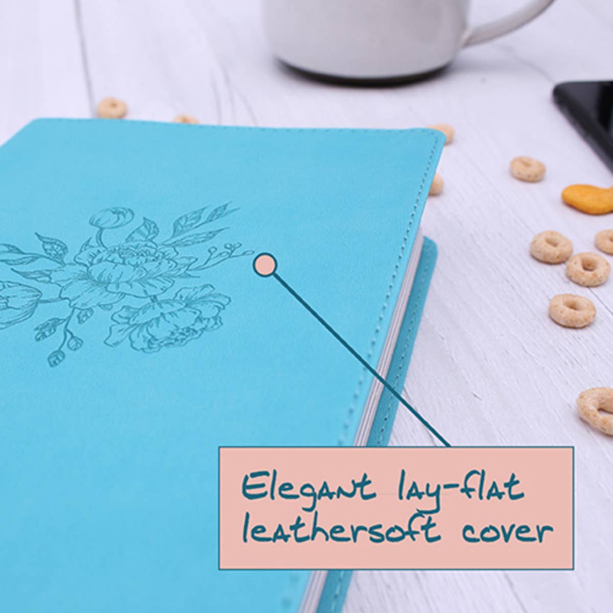 HarperCollins Christian Publishing - NIV The Busy Mom's Bible, Leathersoft, Teal, Red Letter