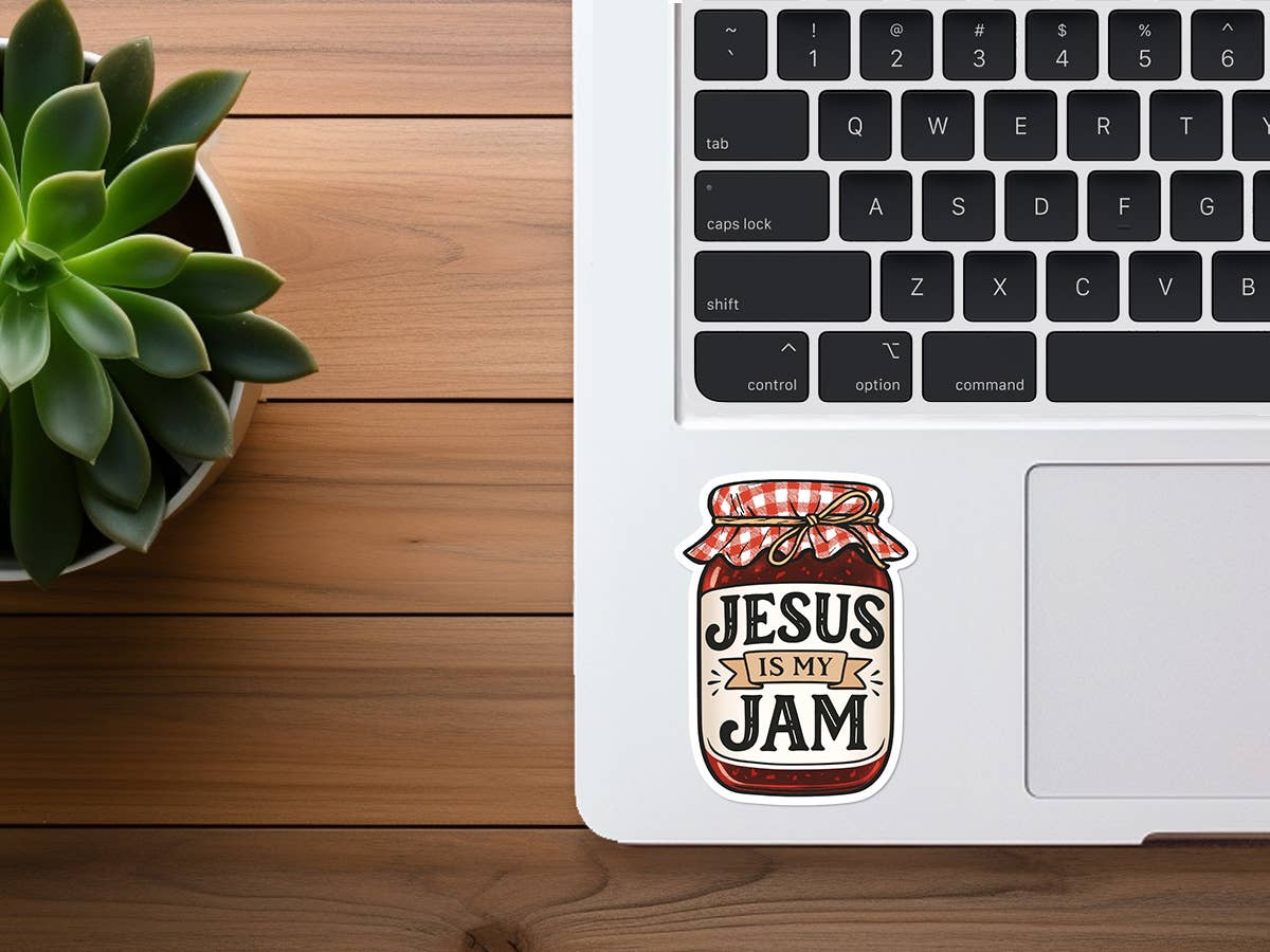 Missional Merch - Jesus Is My Jam | Funny Christian Sticker | Southern