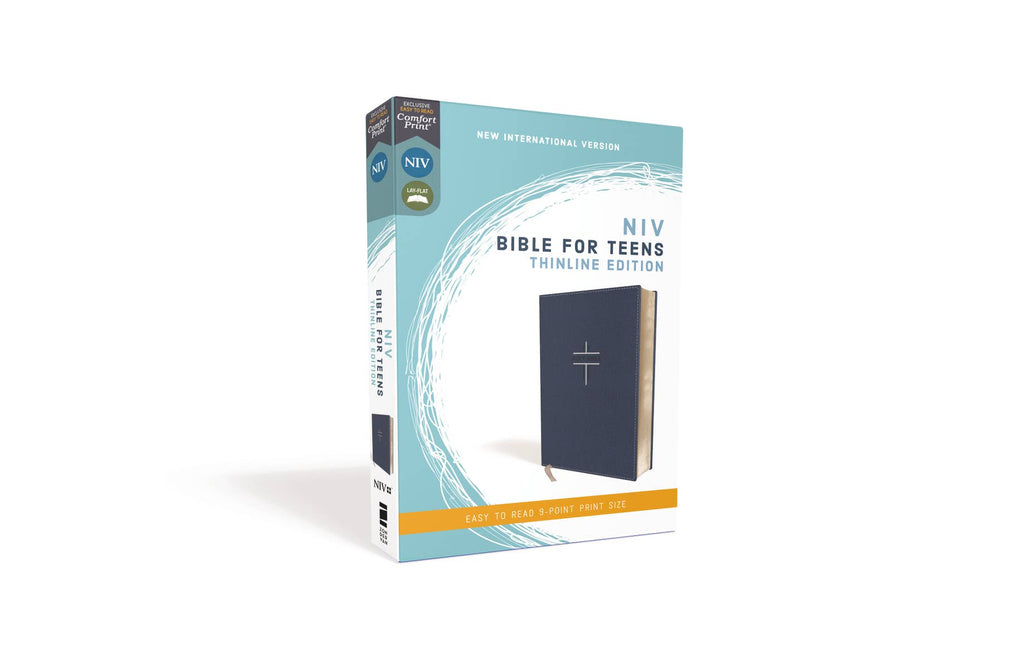 HarperCollins Christian Publishing - NIV Bible For Teens, Thinline Edition, Blue Leathersoft