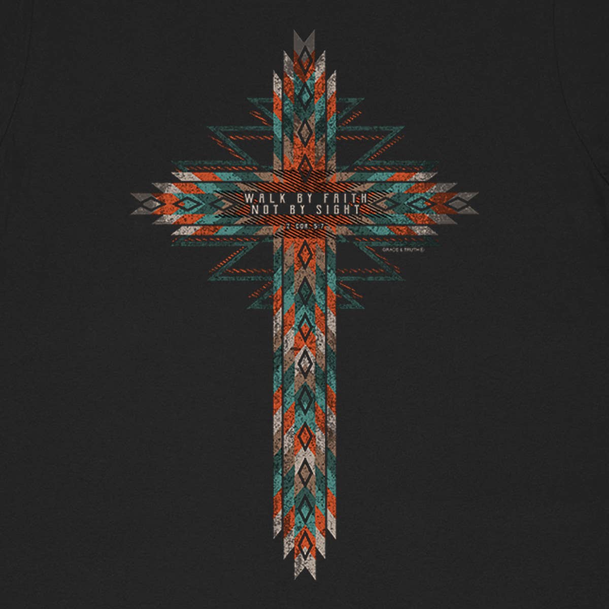 Kerusso - Grace & truth Womens T-Shirt Southwestern Cross