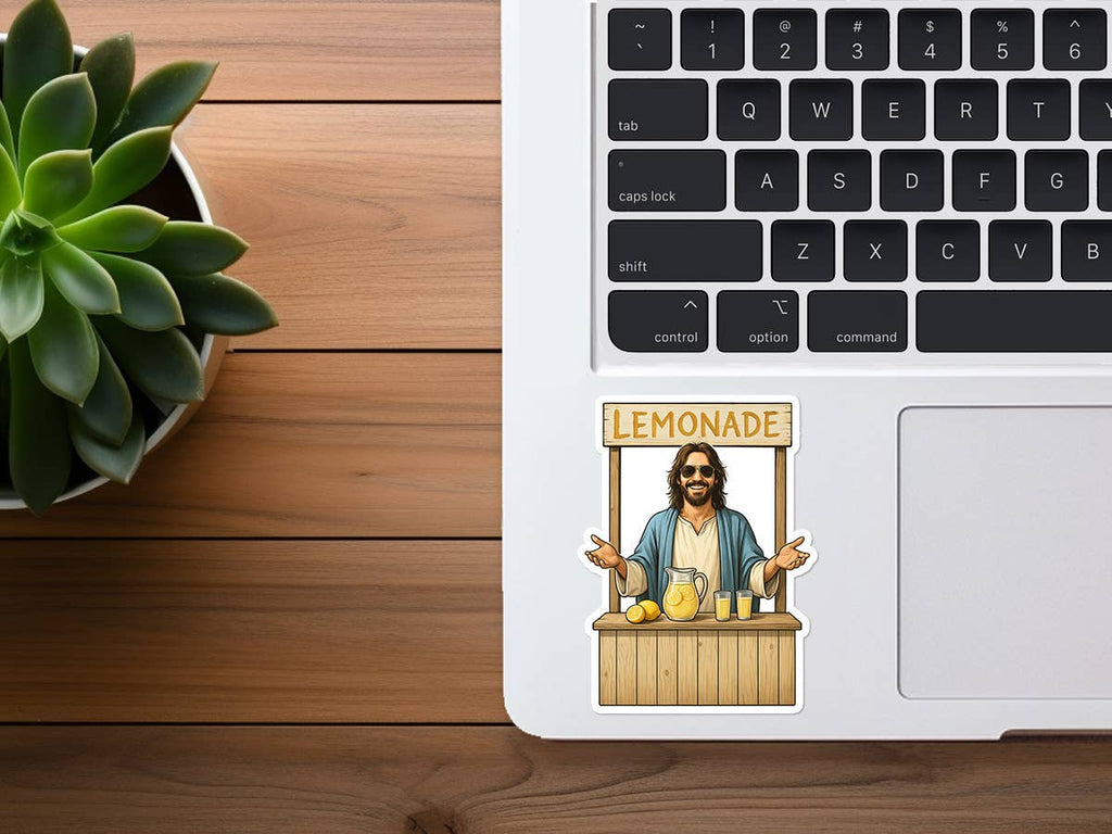 Missional Merch - Jesus Making Lemonade | Christian Sticker | Lemonade Stand
