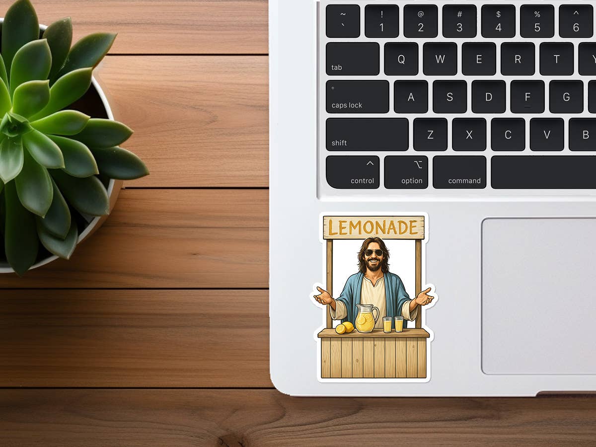 Missional Merch - Jesus Making Lemonade | Christian Sticker | Lemonade Stand