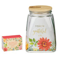 Christian Art Gifts - Gratitude Jar w/ Cards Glass Today I'm Grateful For