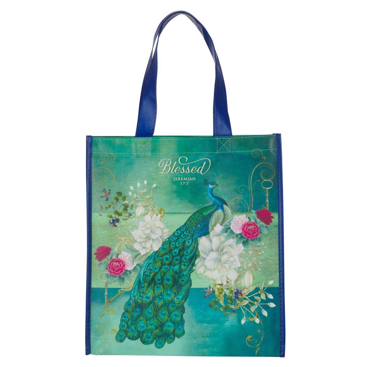 Christian Art Gifts - Tote Blessed Jer. 17:7
