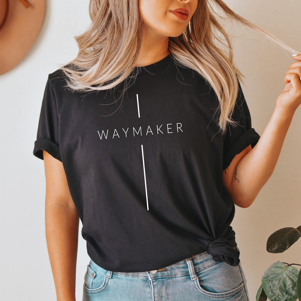 Never Lose Hope Designs - Waymaker Christian Graphic Tee