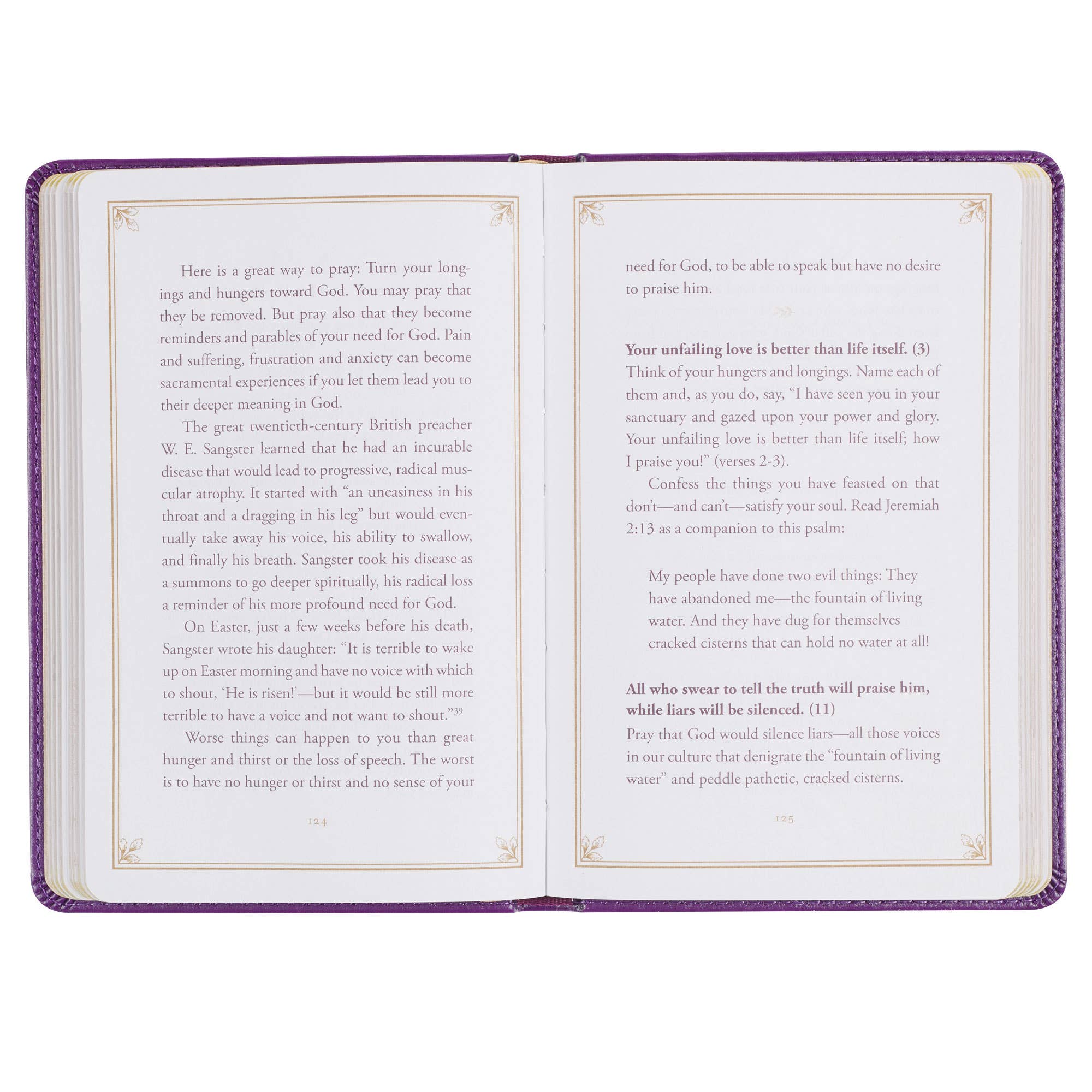 Christian Art Gifts - Devotional Praying the Psalms Faux Leather