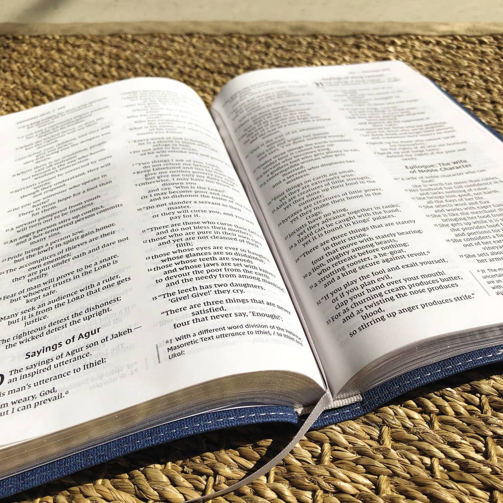 HarperCollins Christian Publishing - NIV Bible For Teens, Thinline Edition, Blue Leathersoft