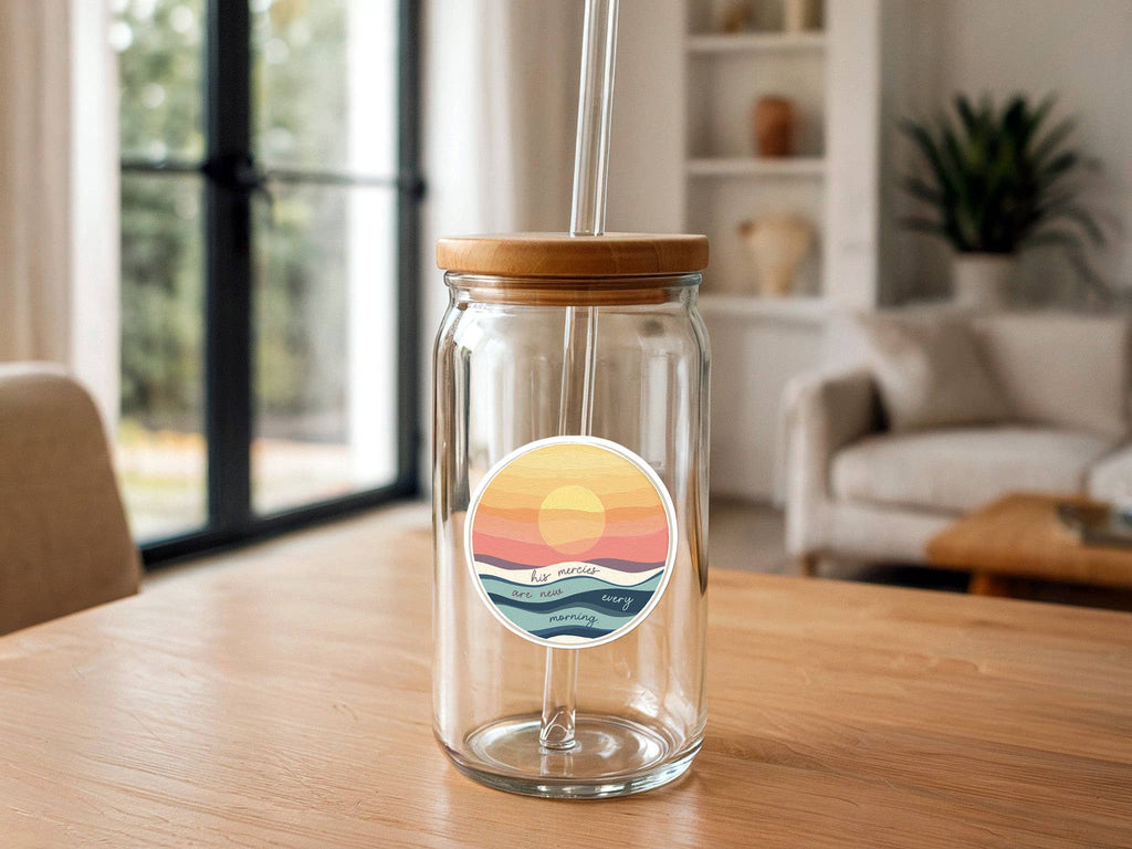Missional Merch - His Mercies Are New Every Morning | Christian Beach Sticker