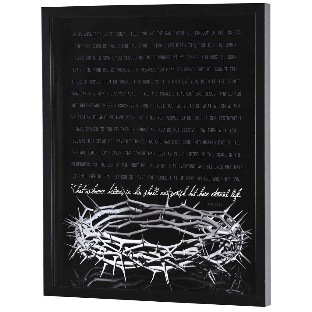 Dicksons - Framed Wall Art Crown Of Thorns John 3