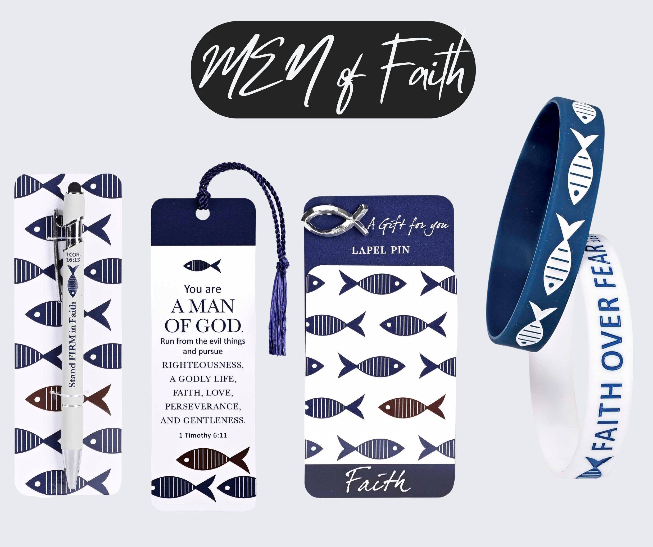 Dicksons - Bracelet Silicone Fish Faith Over Fear