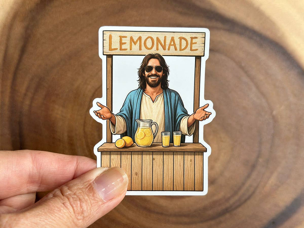 Missional Merch - Jesus Making Lemonade | Christian Sticker | Lemonade Stand