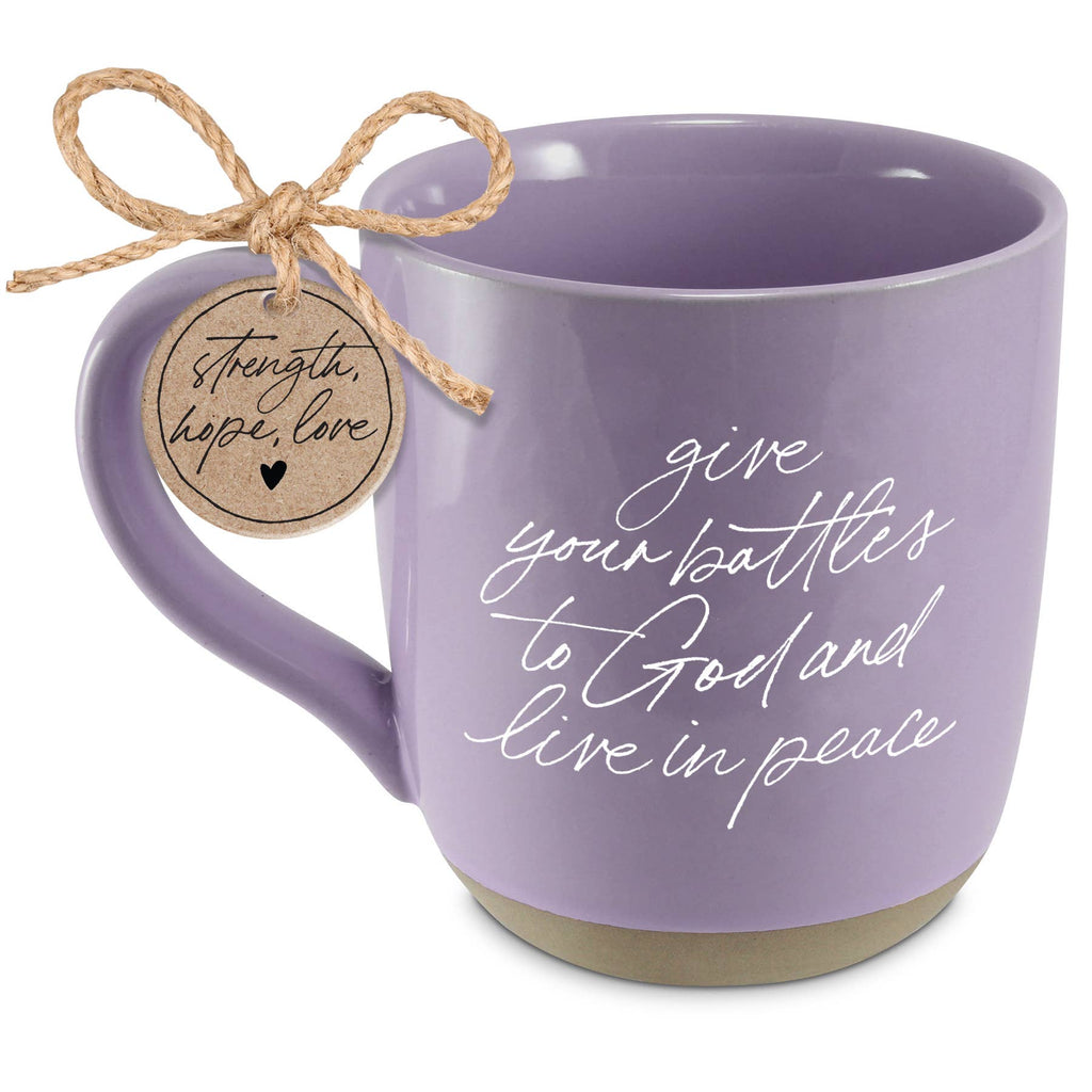 Dicksons - LCP Mug Give Your Battles To God Purple