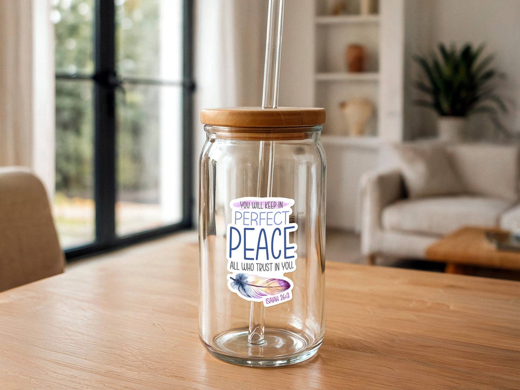 Missional Merch - Perfect Peace | Bible Stickers Bulk | Christian Sticker