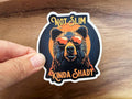 Missional Merch - Not Slim, Kinda Shady | Outdoors | Bear | Funny Stickers