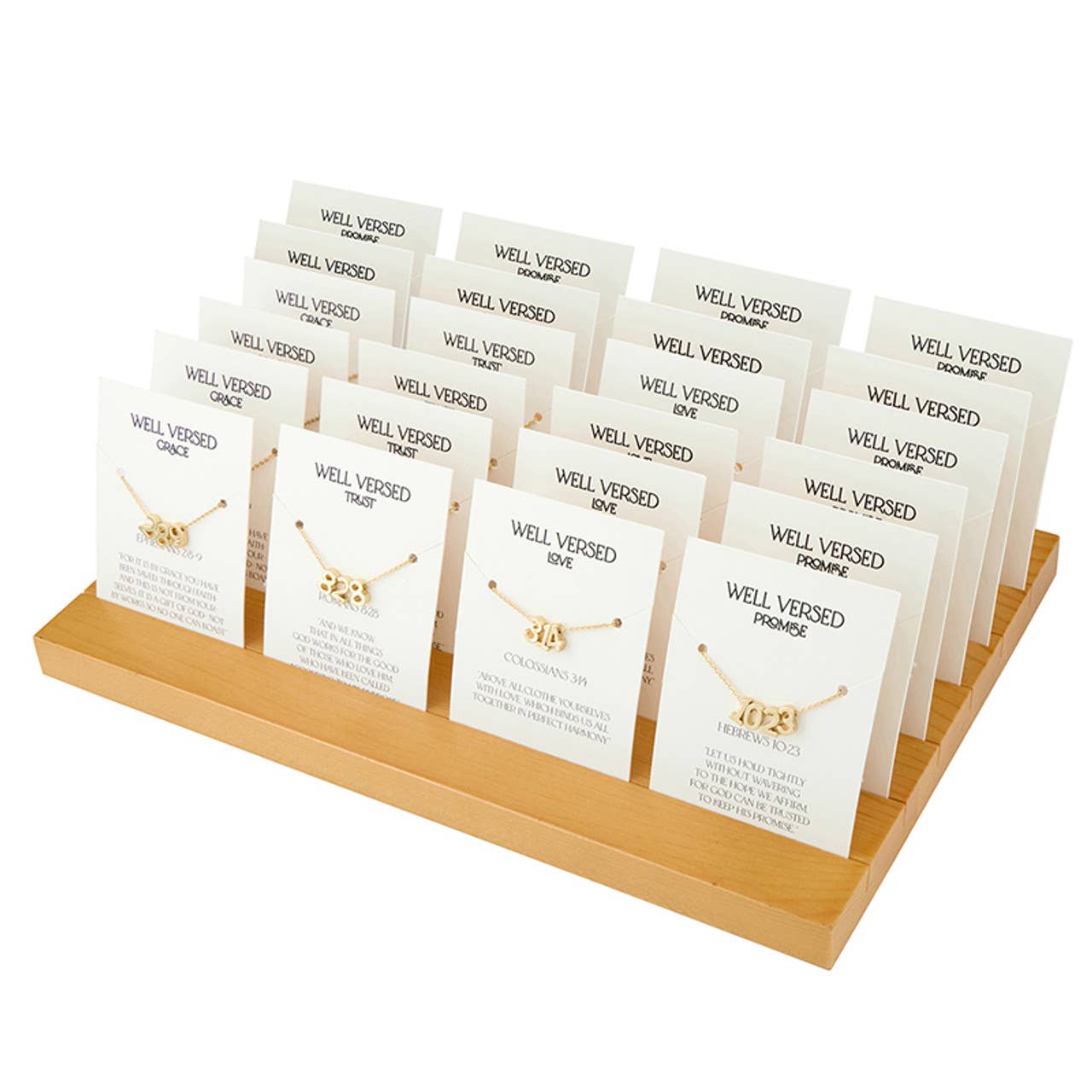 Faithworks by Creative Brands - Verse Necklace Filled Display - Spring 25