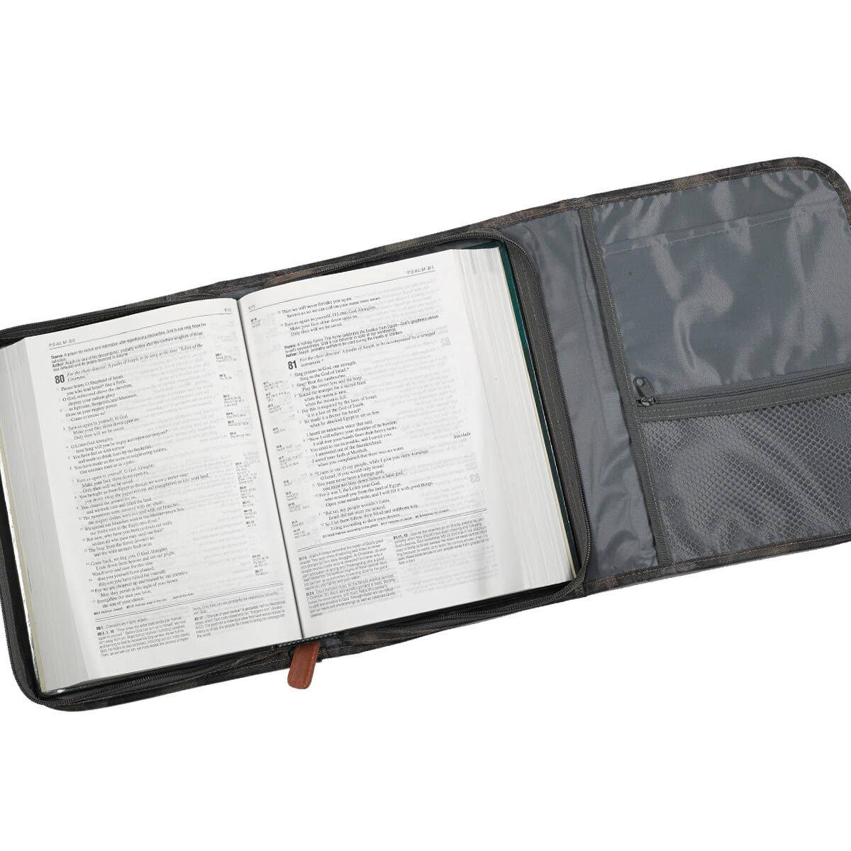 Christian Art Gifts - Bible Cover Organizer Tri-fold Camouflage Way Truth Life