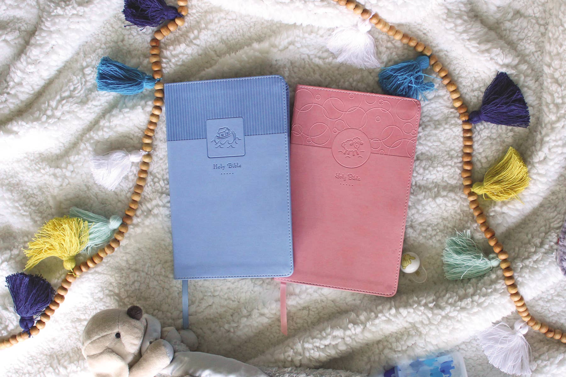 HarperCollins Christian Publishing - NIV Baby Gift Bible Leathersoft Blue (Keepsake Edition)