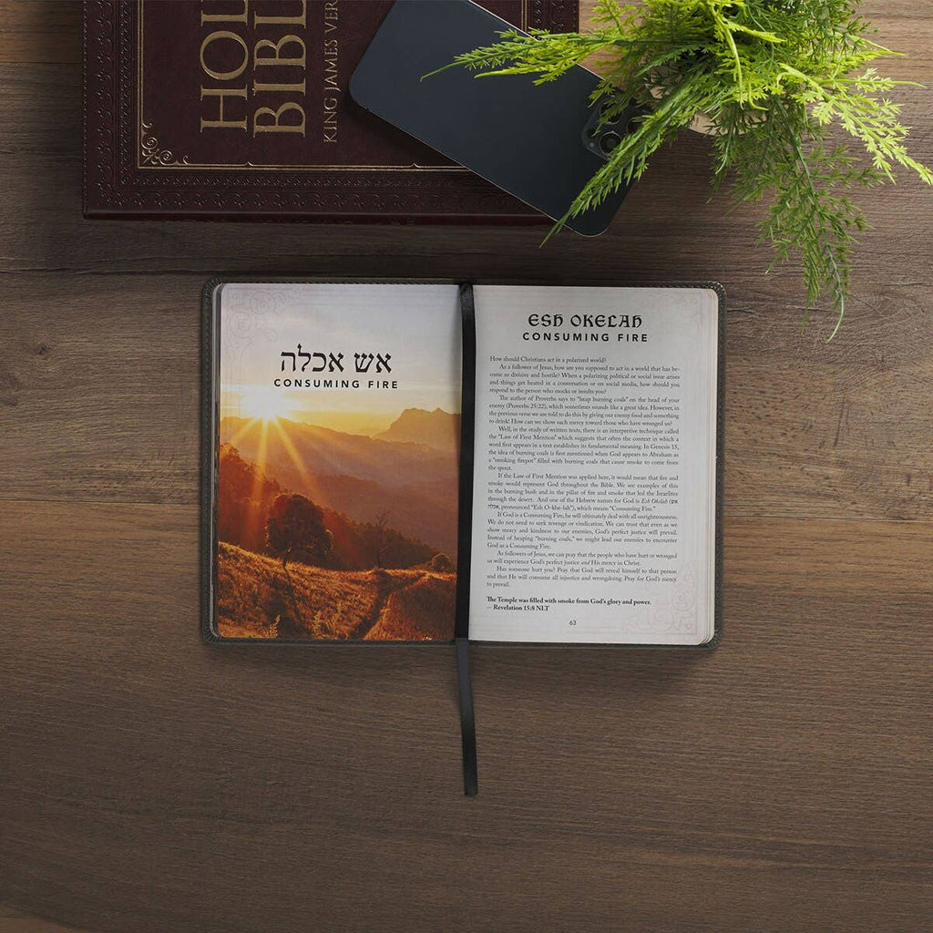 Christian Art Gifts - Gift Book 52 Hebrew Names of God Faux Leather