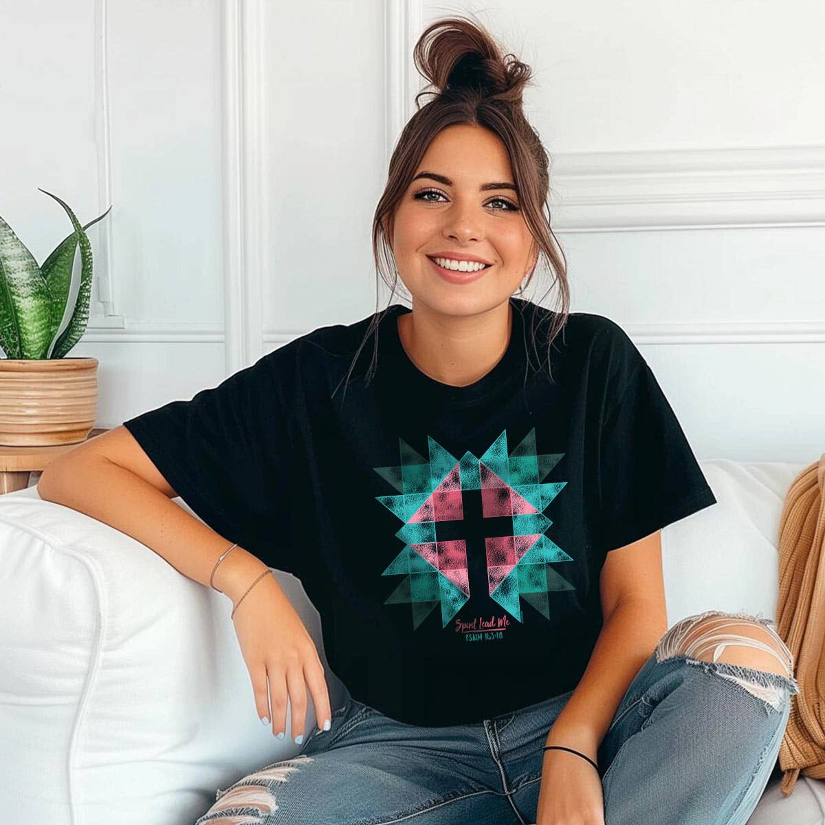 Kerusso - Kerusso Womens T-Shirt Spirit Lead Cross