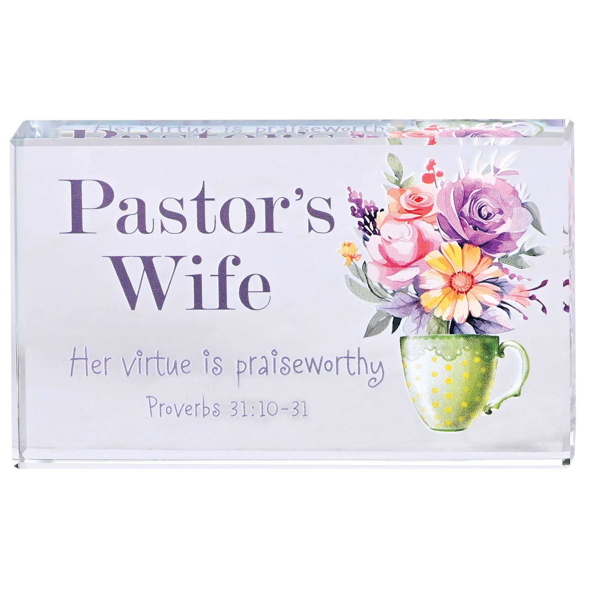 Dicksons - Tabletop Glass Pastors Wife 4X2.5