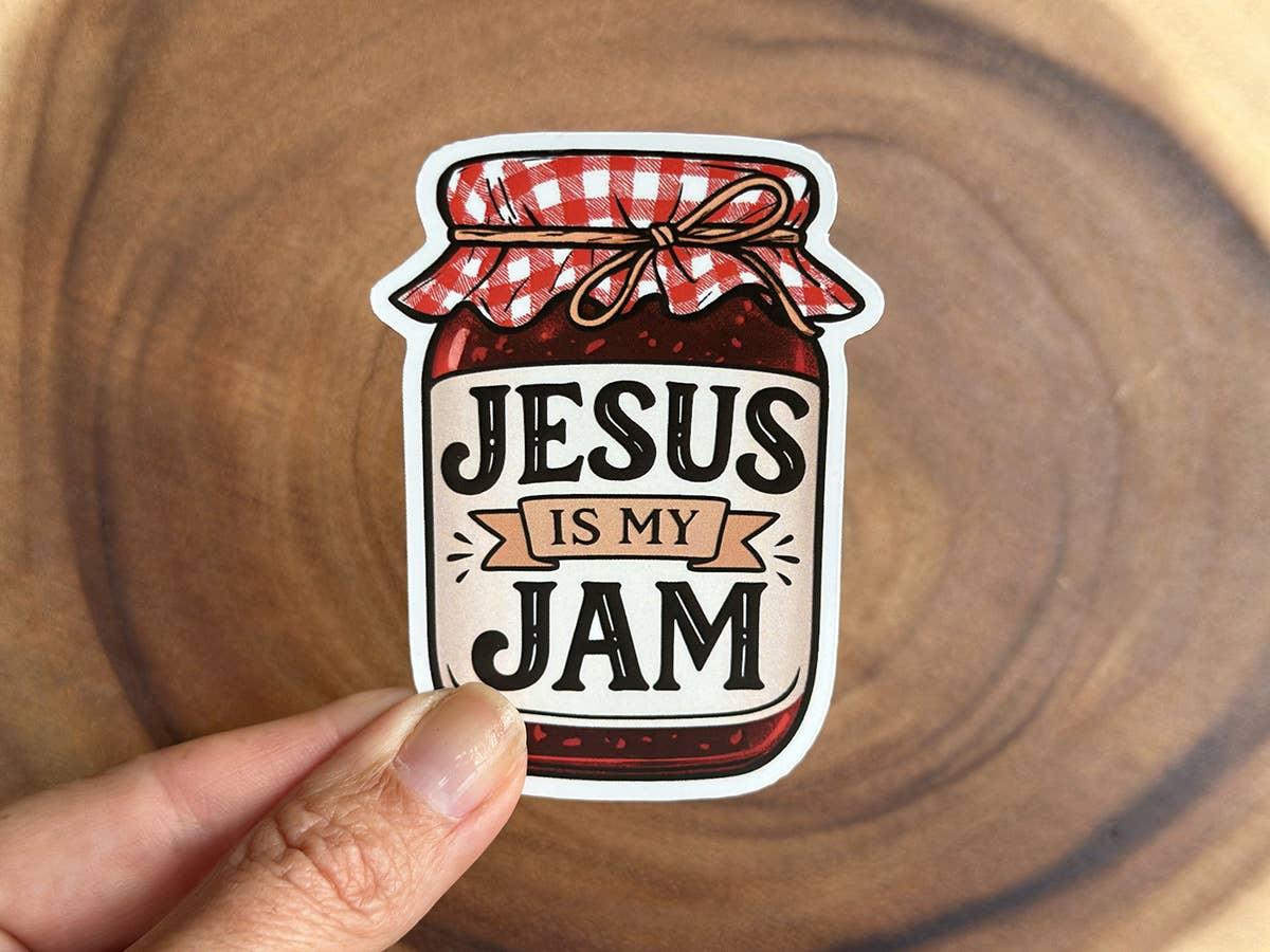 Missional Merch - Jesus Is My Jam | Funny Christian Sticker | Southern