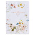 Christian Art Gifts - Cream Floral Spiritual Growth Bible New Living Translation